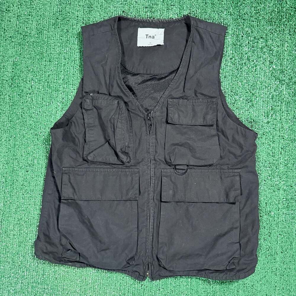 Women’s Tna Black Utility Vest Multiple Pockets Size XS